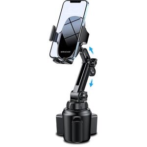 Black Adjustable Car Cup Holder Phone Mount